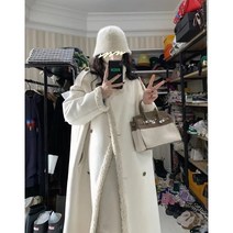 뽀글이 내피 무스탕 스타일 여성 겨울 롱 자켓코트 20대 요즘 유행하는 패션핫템