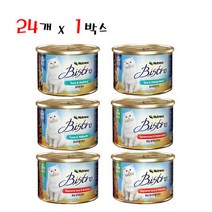 뉴트리나 비스트로캔 160g 24개 1박스 고양이간식, 상세페이지 참조4, 혼합(6종 4개씩)