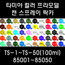 타미야 컬러 프라모델 캔 스프레이 락카 TS-1~TS-50(100ml) 85001~85050, 85022 TS-22 라이트 그린