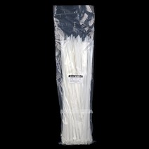우진금속 튼튼 케이블타이 전선정리, 450mm 백색 (100pcs) 1봉, 1개