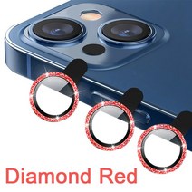 방검복 고급 카메라 렌즈 보호 유리 아이폰 호환 13 12 11 14 프로 맥스 후면, [12] 14 Pro Max (3PCS), [05] Red