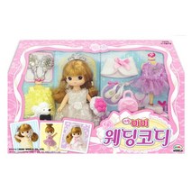 리틀미미 웨딩코디 패션놀이 인형 여아 장난감 완구 인형옷입히기 피규어인형 완구인형 여아장난감 JS*852122DA, 동화쿠팡 본상품선택