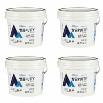 국산 쌍곰 건축용 퍼티 5kg 4개 고급도배 도장 보수, 단품