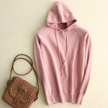 더시럽 포근메리 플레인 베이직 후드니트 스웨터