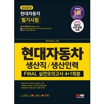 2023 All-New 현대자동차 생산직/생산인력 FINAL 실전모의고사:온라인 모의고사 무료쿠폰, 2023 All-New 현대자동차 생산직/생산인력 .., SD적성검사연구소(저),시대고시기획, 시대고시기획