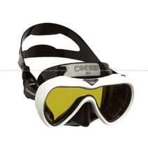 크레씨 CRESSI A1 마스크 프리다이빙 스노쿨링 스킨스쿠버, 블랙 X 그레이