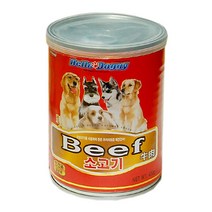 노령견 입맛없을때 영양간식 소고기캔 대용량 회복견 중성화 식욕부진 통조림 반려동물 푸들, 1개
