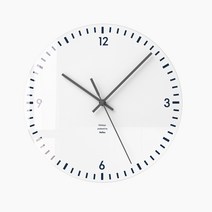 모던심플 인테리어 고투명 무소음 벽시계 28cm 화이트, 단품