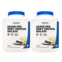 그래스 페드 웨이 프로틴 아이솔레이트 5lb 바닐라맛 2병, 단품, 단품