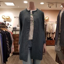 BCBG 자켓 ** 라운드넥 린넨** 라운드넥 린넨 데일리 자켓* 바스켓 린넨jk(이)[B1B3J102]