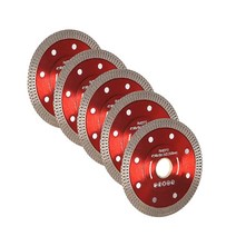 Timunr 커팅 디스크 휠 5개 10.2cm4인치 매우 얇은 건식 습식 다이아몬드 도자기 톱날 석 절단에 적합 USA 미국