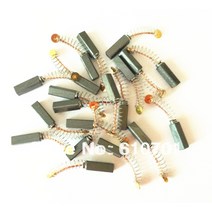 20PCS 전기 모터 카본 브러쉬 6x6x17mm 스프링 및 와이어 리드 전동 공구 15/64 