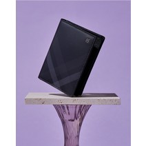 23SS [명함카드지갑][ONLINE ONLY] 블랙 체크 패턴 PVC DBHO3E947BK