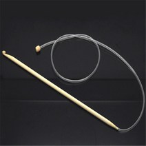 1pc 5.5mm 아프간 튀니지 크로 셰 뜨개질 후크 대나무 뜨개질 바늘 diy 공예 크로 셰 뜨개질 후크 바늘 직기 도구 가정 용품 85cm 길이, 자연스러운 색상