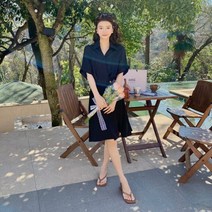 데일리룩 조거 프렌치 고급감 원피스 여하 작은키 슬림핏 스커트 나른