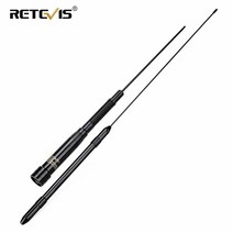 Retevis MA03 VHF & UHF 144/430MHz 듀얼 밴드 100W 5dBi 무 지향성 모바일 자동차 라디오 안테나 (SL16-J 차량 워키 토키 포함), 1