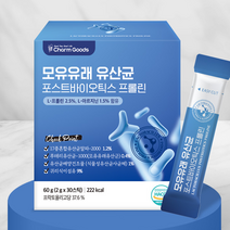 바른건강 하루한포 모유유래 유산균 17종혼합 유산균 30스틱포스트바이오스틱스프롤린2g30개입, 1개, 30포