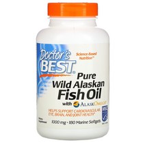 닥터베스트 Doctor bset 알레스카 피쉬 오일 Pure Wild Alaskan Fish Oil 1000mg 180정, 1개, 기본