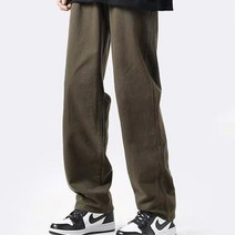 남학생 얇고 헐렁한 가성비 일자 봄바지 30대 캐주얼바지 신축성 오빠