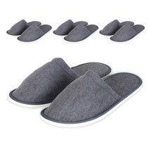 데이오프 타올천 실내슬리퍼 D 4p, 회색