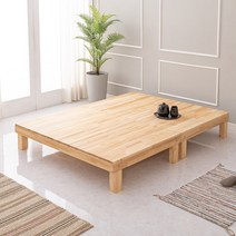올리브가구 레몬오일 DIY 원목 평상 침대프레임 돌침대 서랍장 싱글침대 슈퍼싱글침대, DIY평상형