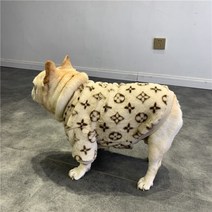 반려동물 강아지 고양이 용품 새로운 럭셔리 디자이너 애완 동물 강아지 옷 코트 작은 중간 강아지 프랑스 불독 가을 겨울 플러스 벨벳 따뜻한 코트 자켓, 03 L, 16 I-1