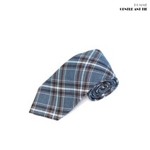 젠틀안트 체크 수동넥타이 폭8cm 블루 MT-5226