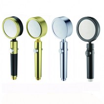 고수압 황토볼 필터 샤워기 헤드 수전 절수 경량 (골드. 실버. 블랙. 골드블랙), 골드