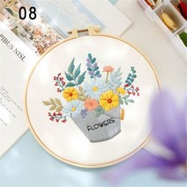 서양자수 유럽풍 꽃 패턴 키트 DIY, 8