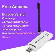 신형 휴대용 동글 와이파이 4G LTE 유심 라우터 카파이 차량용 카드 데이터 모뎀, 유럽 ​​버전