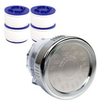 아쿠아듀오 플랙시블형 필터 싱크 헤드 SF-1000 +녹물 제거 리필 필터 4p, 5세트