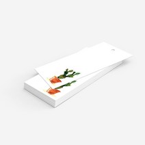 앳원스 캘리그라피용 책갈피 플라워무지택10종 100매, 고평량플라워택_09(100매)