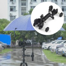 카메라 삼각대 연결 우산 고정 클립 클램프 브라켓 IP, 1개