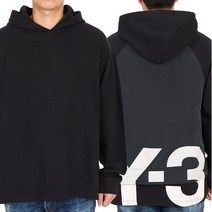 [요지야마모토] Y-3 CH3 GV6079 BLACK 남자 후드 긴팔티셔츠 릴렉스핏