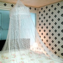 꽃무늬 캐노피 모기장/아기 침대 대형 사각모기장, 단품