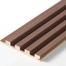 템퍼보드 인테리어 루바 원목 벽 웨이브 템바 보드, 스킨 검정 폭 14.7cm  길이 2.8m