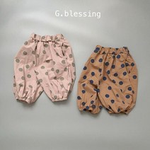 지블레싱)도트동글이7부슬랙스 팬츠 V0307