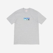 x 에밀리오 푸치 박스로고 티셔츠 헤더 그레이 블루 - 21SS Supreme x Emilio Pucci Box Logo T-Shirt Heather Grey Blue - 21SS