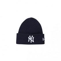NEWERA MLB 니트 립 LA 다저스 커프 비니 네이비 / 866292 (국내매장판 정품)