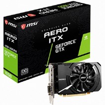 MSI 지포스 GTX 1650 에어로 ITX OC D5 4GB 그래픽카드 N1650AERO