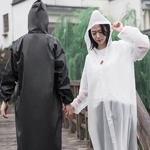 [윤스토어W] 비오는날 외출 캠핑 여행 남여공용 넉넉한 후드 우의 121021EA 우비 레인코트 비옷 남자우비 여자우비 일회용우비 초경량우비 코트형우비 여행용우비
