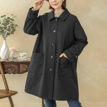 [디얼마미] 나그랑 트렌치 코트 미시옷 빅사이즈 엄마옷 중년 여성 마담
