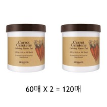 스킨푸드 캐롯 카로틴 카밍 워터 패드 60p, 120개입, 1개