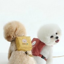 [카민프로젝트] 강아지 외출용품 큐브 하네스주문제작, 그레이/M~L