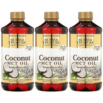 Buried Treasure Liquid Nutrients Coconut MCT Oil 버리드 트레져 리퀴드 뉴트리언츠 코코넛 MCT오일 473ml 3병 카프릴산 라우르산 함유