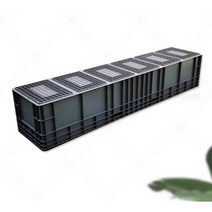 대형 컨테이너 박스 운반상자 플라스틱 콘테이너 콘티 상자 바스켓 180cm, 05 외경 160x40x12cm 회색