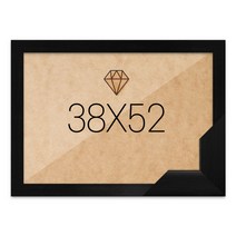 보석십자수액자 38x52 고급형 우드 블랙, 단품