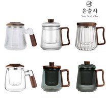 윤슬차 원목 머그컵 홈카페 유리컵 대용량 카페머그잔, 원목 티머그02_(500ml)