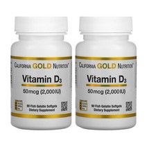 1+1 캘리포니아골드 뉴트리션 비타민D3 50mcg 2000IU 소프트젤 90정 라놀린 lanolin 콜레칼시페롤 cholecalciferol, 1개, 기본