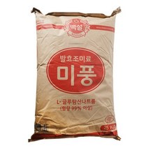 미풍(L-글루탐산나트륨) 25kg/백설, 쿠팡 베리몰 1